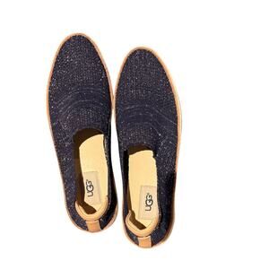UGG Women's Blue Sparkle Knit Slip On Shoes Size 9 Barely Worn